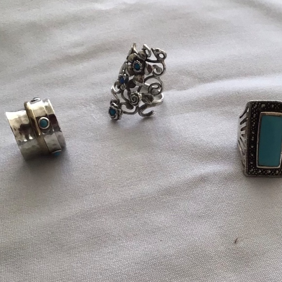 Set of sterling Silver rings (3) - Picture 3 of 3